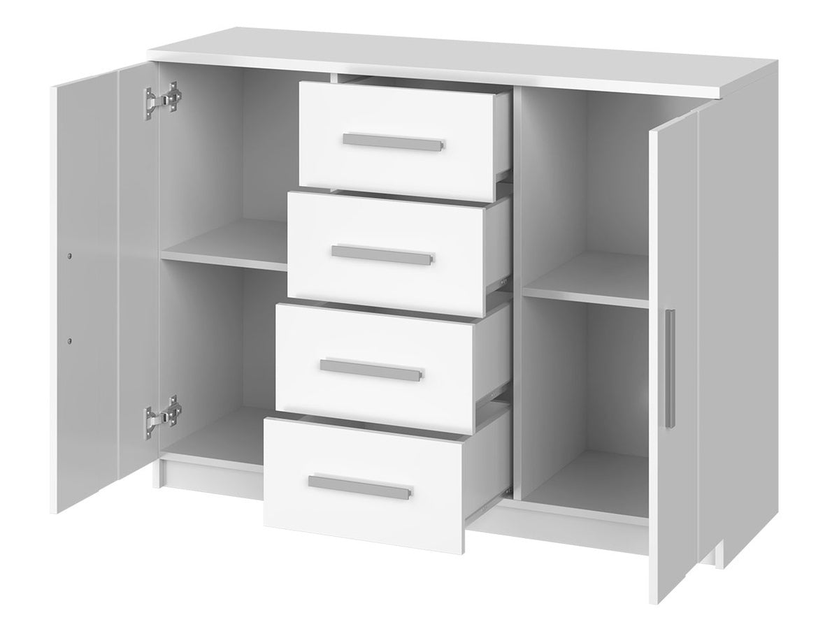 Hálószoba garnitúra Bonem XI (Kler XI), Szín: Fehér + öko bőr Soft Pik 011