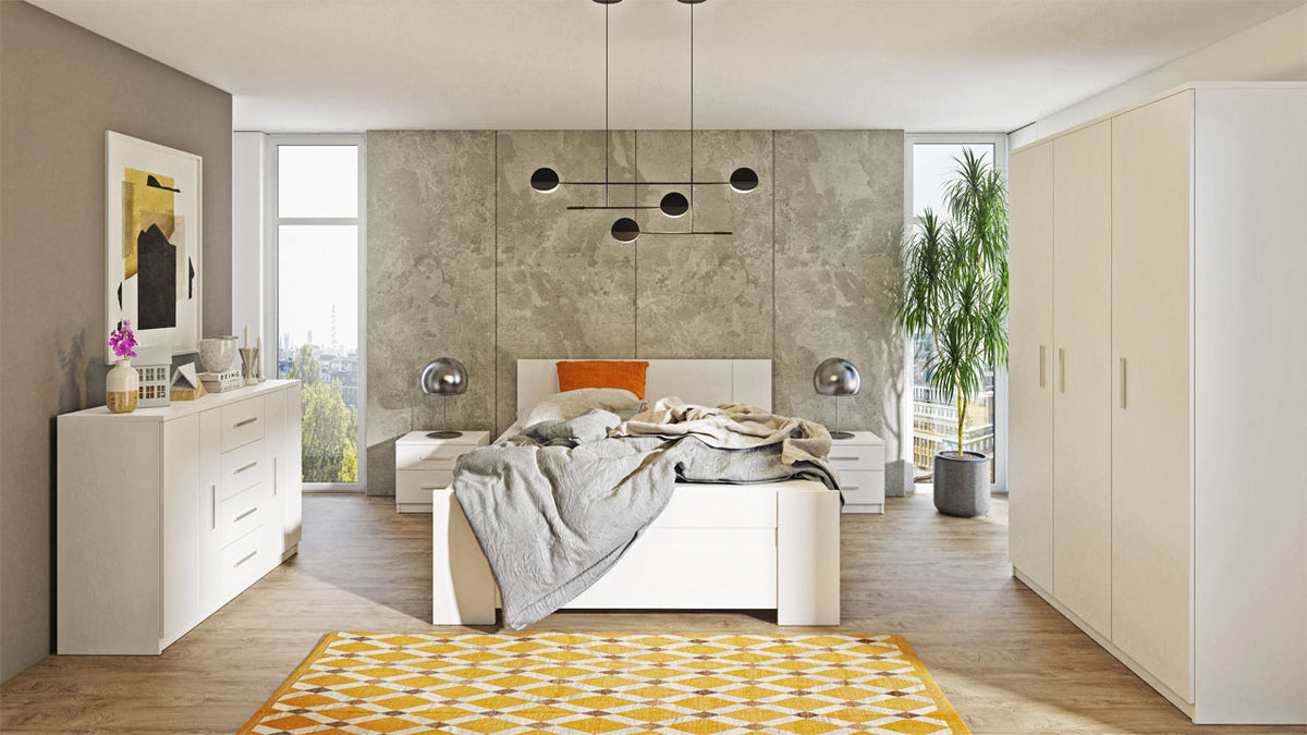 Komód Bonem K2D4SZ (Klerk KE01), Szín: Fehér