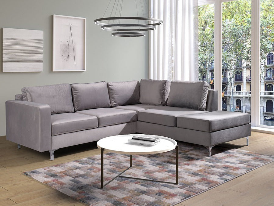 Sarokkanapé Orlando Bársony (Nemezy Bársony), Szín: Tiffany 15, Változatok: Jobbos