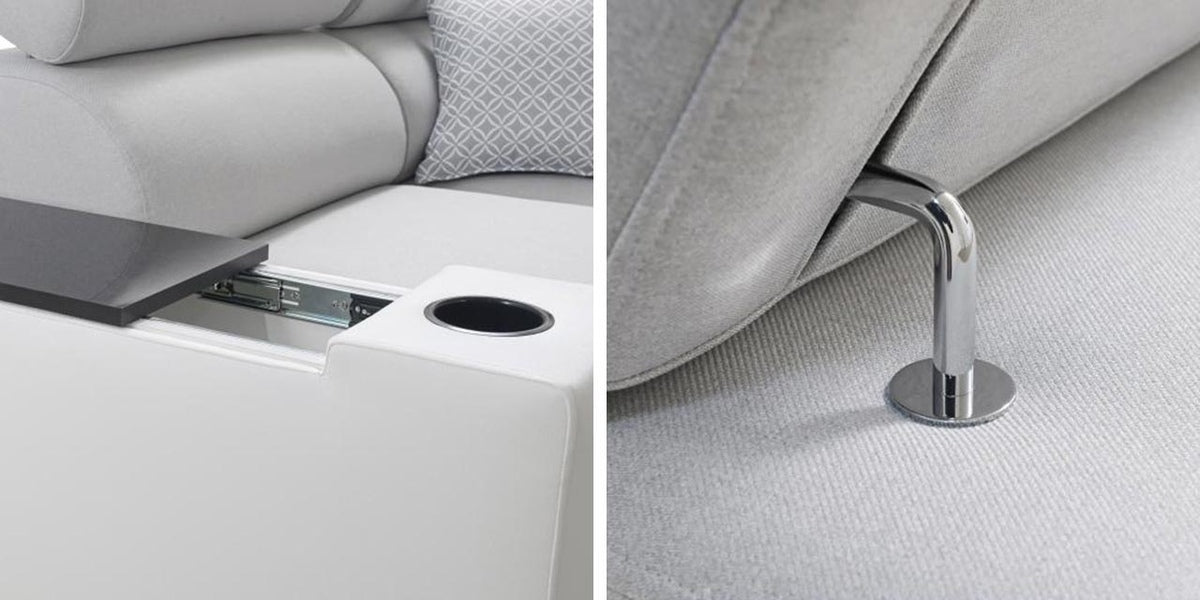 Sarokkanapé Perseo II, Szín: Öko bőr Ekj 01 + Luxo 6601 + Evo 32, Változatok: Balos