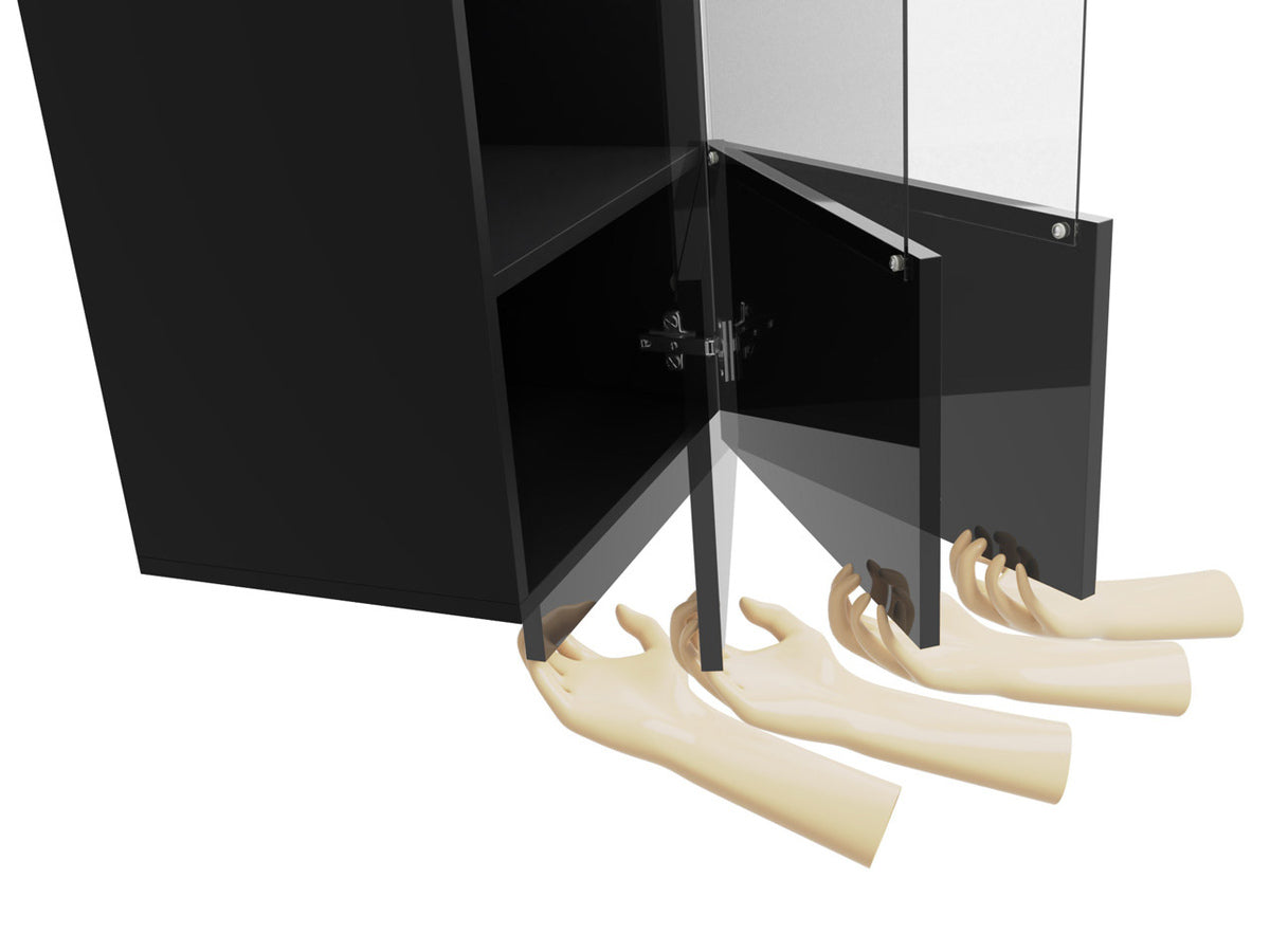 Fali szekrény Calabrini (Bralani BR05), Szín: Arany tölgy, Led világítás: Ez kék