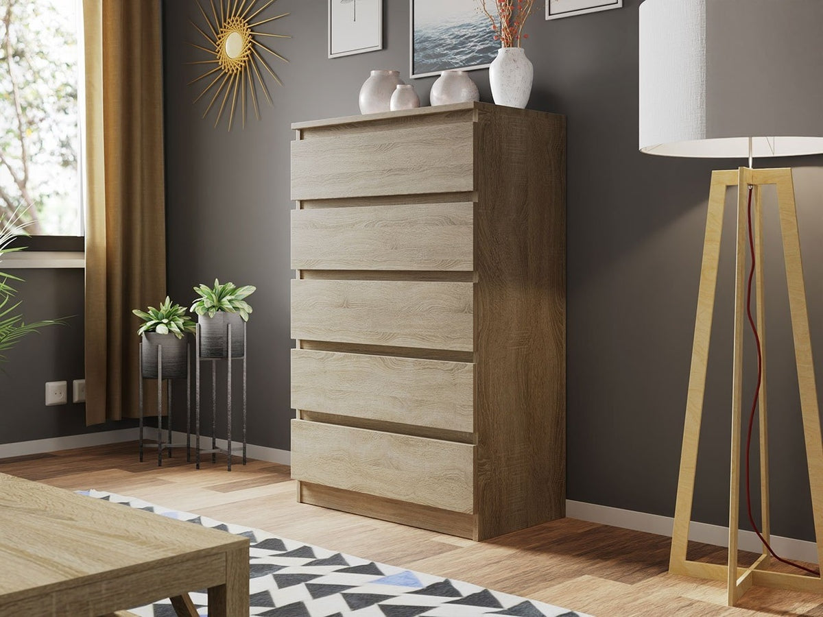 Komód MALWA M5 (Osko OK5), Szín: Sonoma tölgy