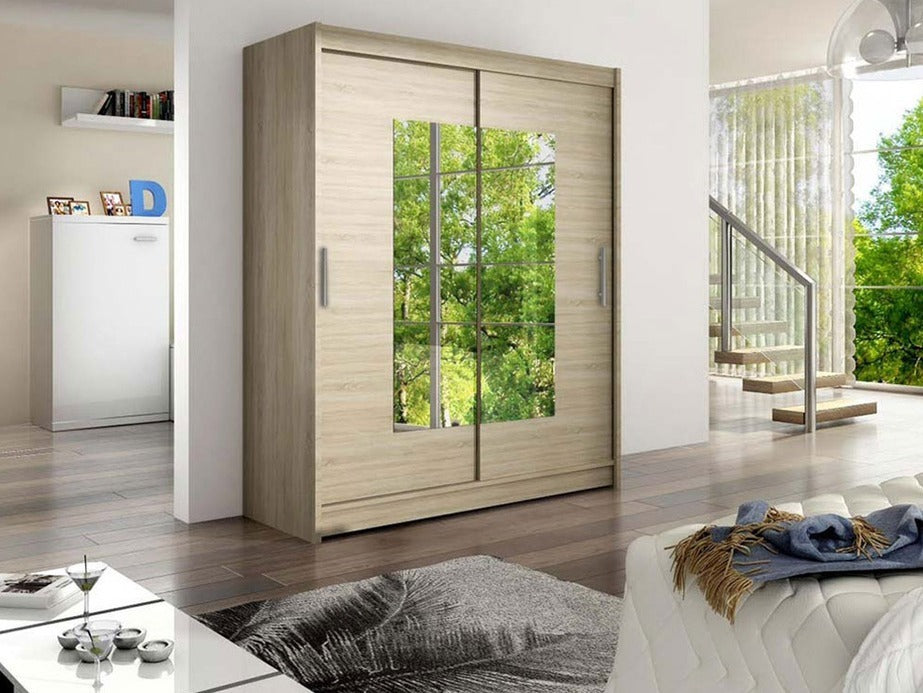 Gardróbszekrény Westa III (Presto), Szín: Sonoma tölgy, Led világítás: Nem