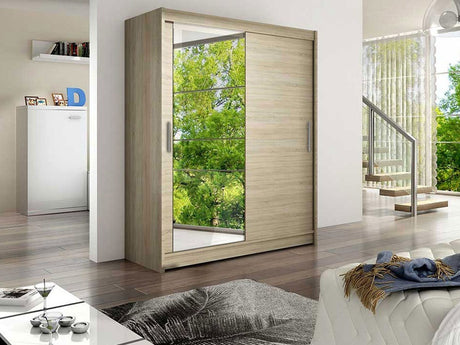 Gardróbszekrény Westa VI (Presto), Szín: Sonoma tölgy, Led világítás: Nem