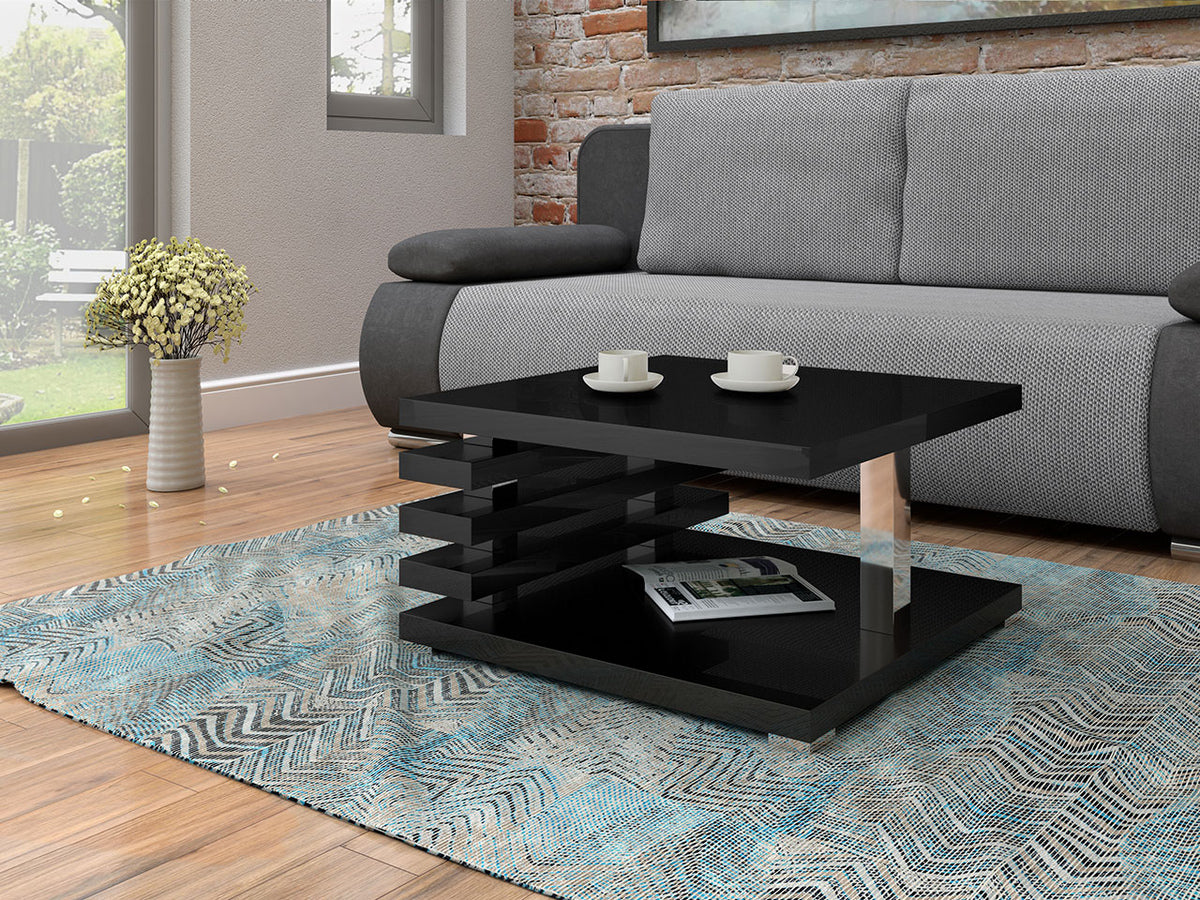 Dohányzóasztal Kyoto, Szín: Fényes fekete