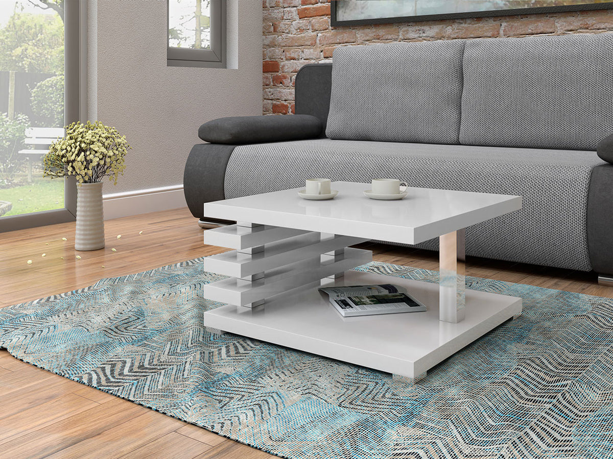 Dohányzóasztal Kyoto, Szín: Fényes fehér