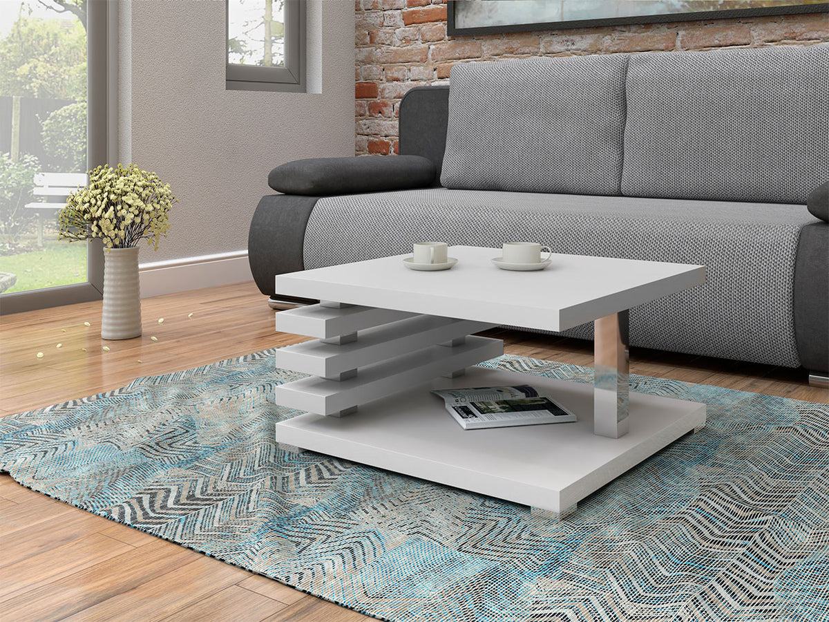 Dohányzóasztal Kyoto, Szín: Matt fehér