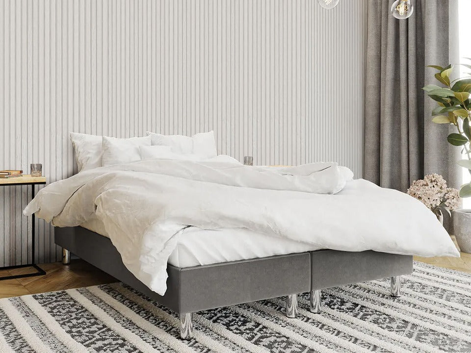 Kontinentális ágy LUX-BAZA (Estelle-Baza), Szín: Manila 16, Alvó felület mérete: 160 x 200 cm