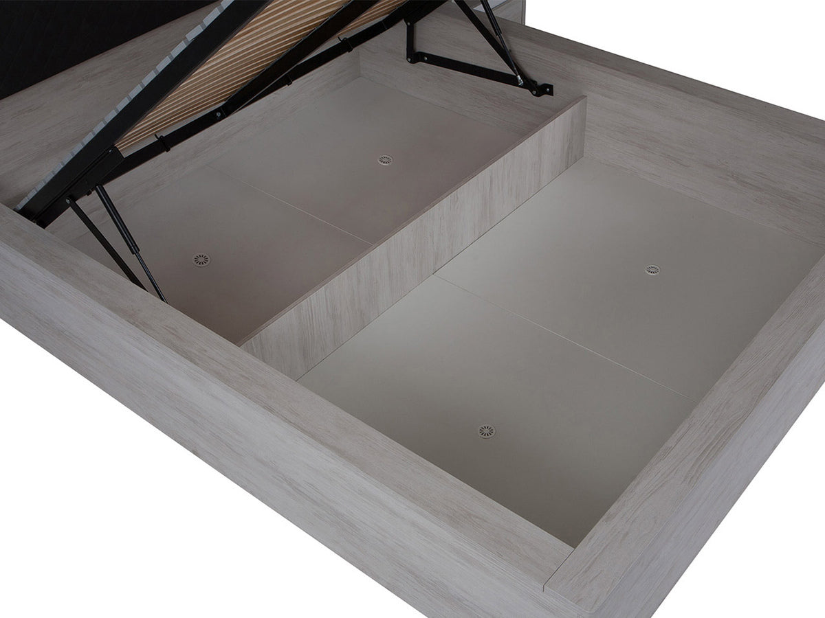 Ágy Denver (Verdek VD06), Led világítás: Nem, Szín: Monastery tölgy + Soft Pik 011