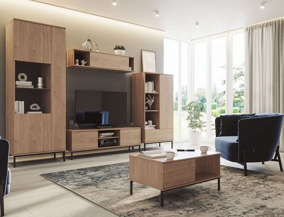 TV-állvány Querty RTV2D (Marinez MR05), Szín: Fényes fa