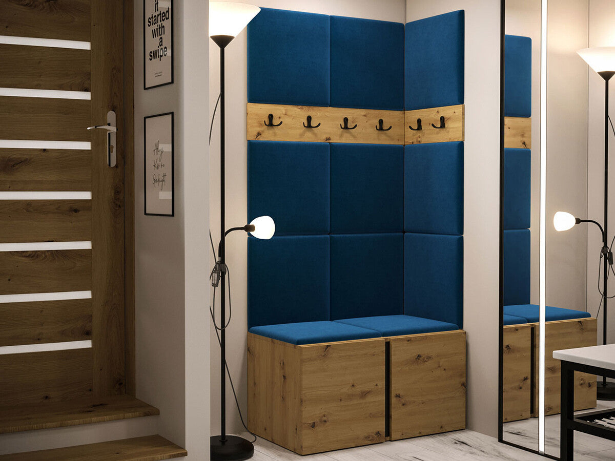 Előszoba garnitúra ORION I (Tavasz I), Keret színe: Artisan tölgy, Puha falpanel színe: Manila 26