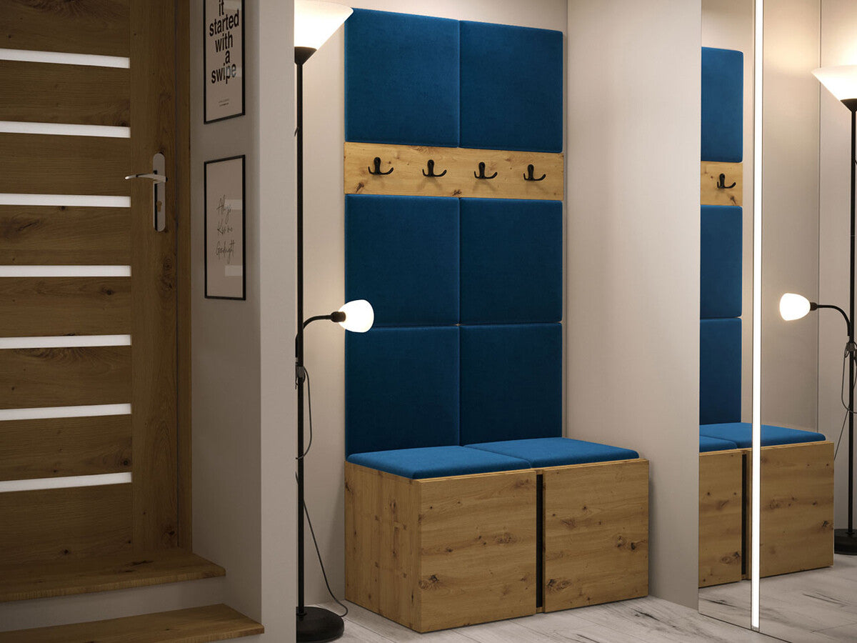 Előszoba garnitúra ORION IV (Tavasz IV), Keret színe: Artisan tölgy, Puha falpanel színe: Manila 26