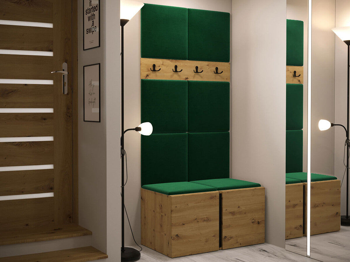 Előszoba garnitúra ORION IV (Tavasz IV), Keret színe: Artisan tölgy, Puha falpanel színe: Manila 35