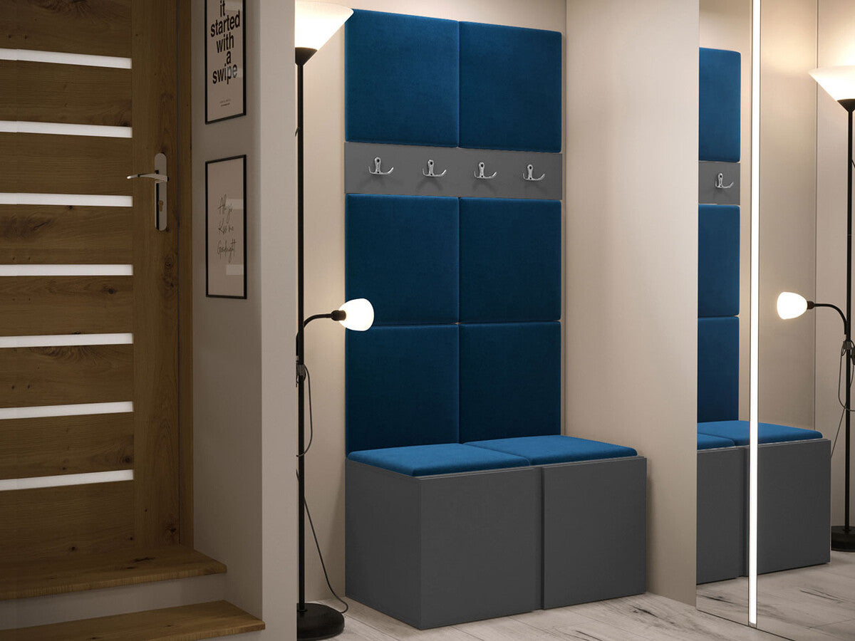 Előszoba garnitúra ORION IV (Tavasz IV), Keret színe: Grafit, Puha falpanel színe: Manila 26