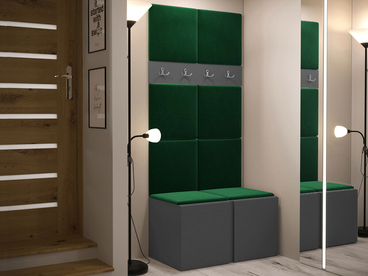 Előszoba garnitúra ORION IV (Tavasz IV), Keret színe: Grafit, Puha falpanel színe: Manila 35