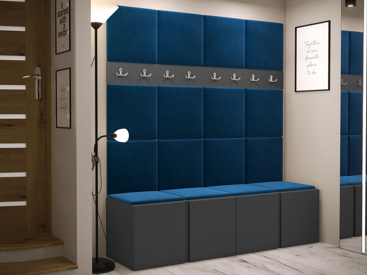 Előszoba garnitúra ORION V (Tavasz V), Keret színe: Grafit, Puha falpanel színe: Manila 26