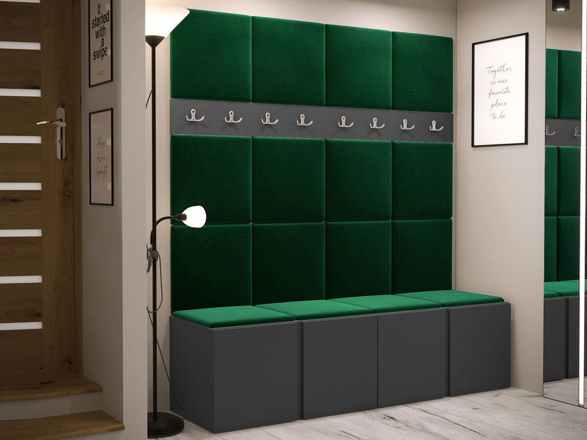 Előszoba garnitúra ORION V (Tavasz V), Keret színe: Grafit, Puha falpanel színe: Manila 35