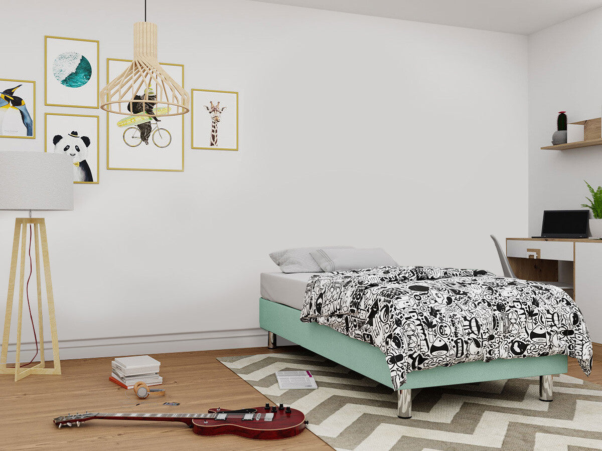 Kontinentális ágy LUX-BAZA (Estelle-Baza), Szín: Manila 11, Alvó felület mérete: 120 x 200 cm