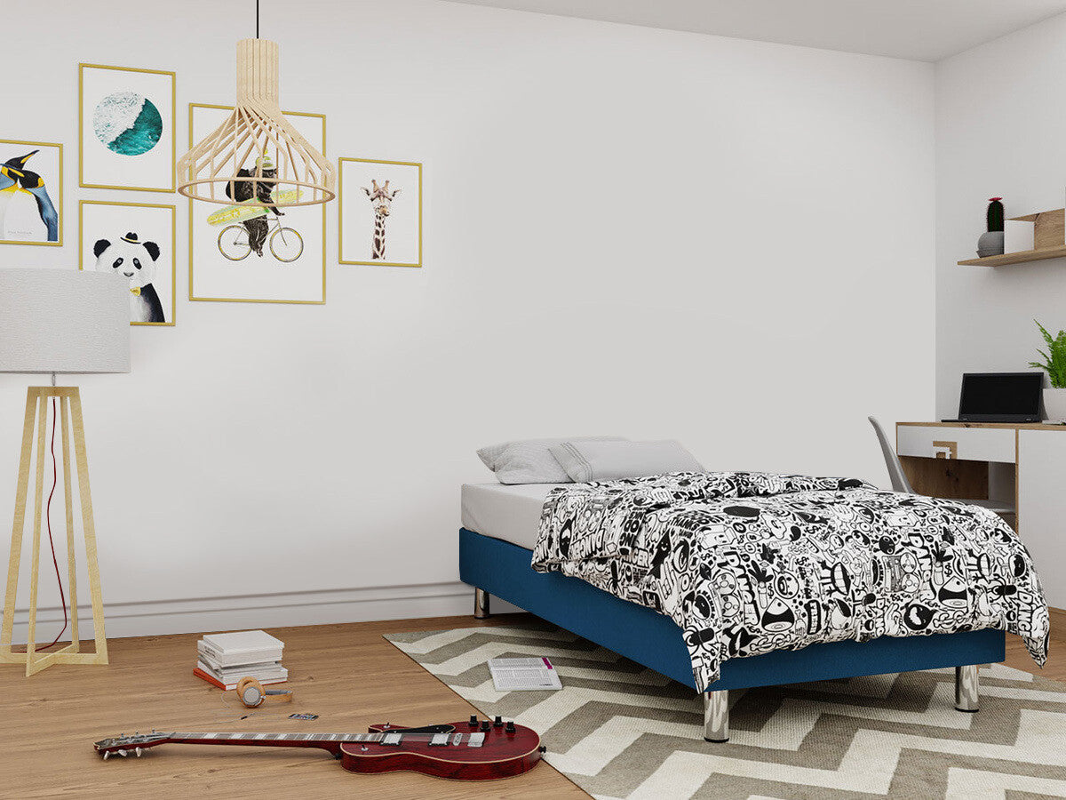 Kontinentális ágy LUX-BAZA (Estelle-Baza), Szín: Manila 26, Alvó felület mérete: 120 x 200 cm