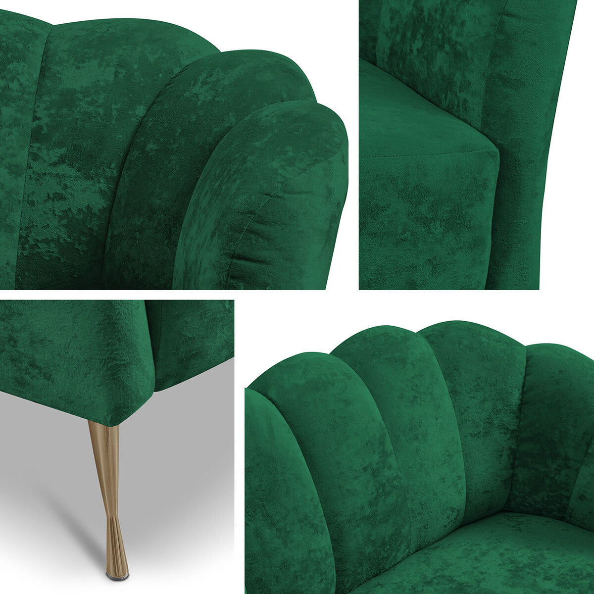 Kanapé ADRIA (Terkaz), Szín: Eureka 2121, Lábak színe: Aranysárga