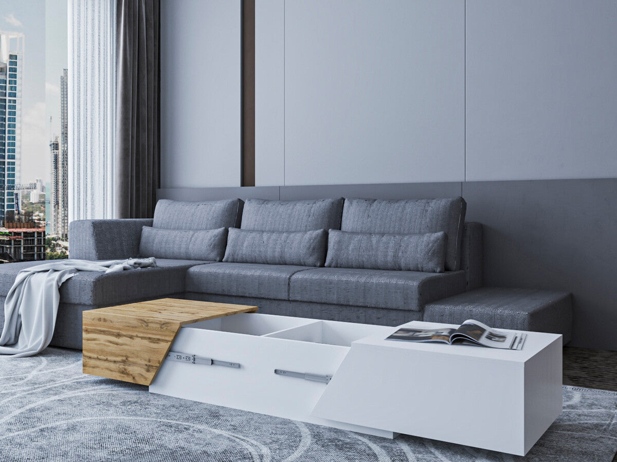 Dohányzóasztal Ceelias, Szín: Antracit + Wotan tölgy