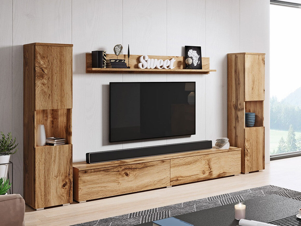 Nappali szett PARIS XL (Bamisio), Szín: Wotan tölgy, Led világítás: Nem