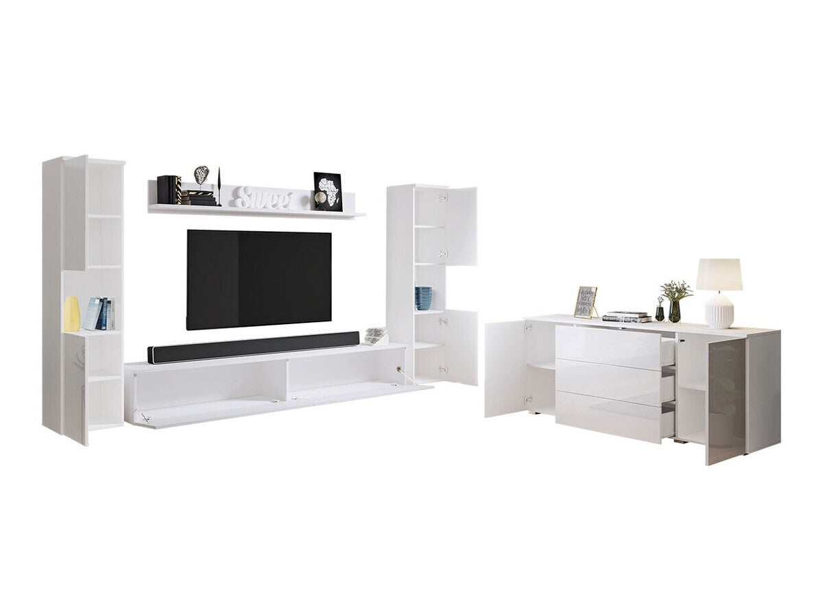 Nappali szett PARIS II (Bamisio II), Szín: Wotan tölgy, Led világítás: Igen