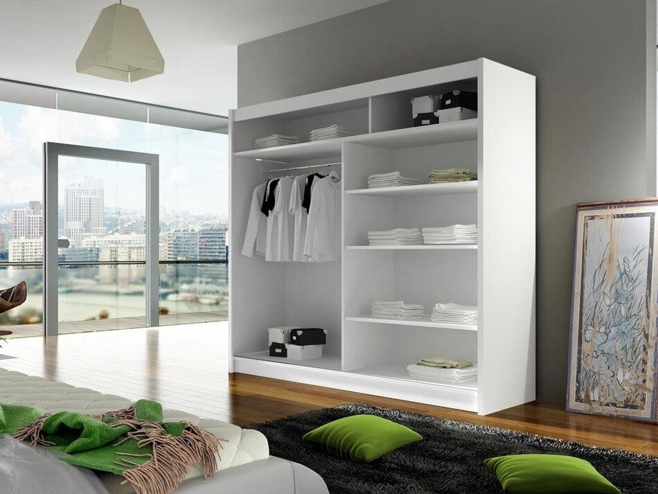 Gardróbszekrény Bega 180 I (London), Szín: Sonoma tölgy, Led világítás: Nem