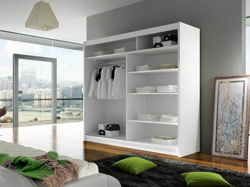 Gardróbszekrény Bega 180 I (London), Szín: Sonoma tölgy, Led világítás: Igen