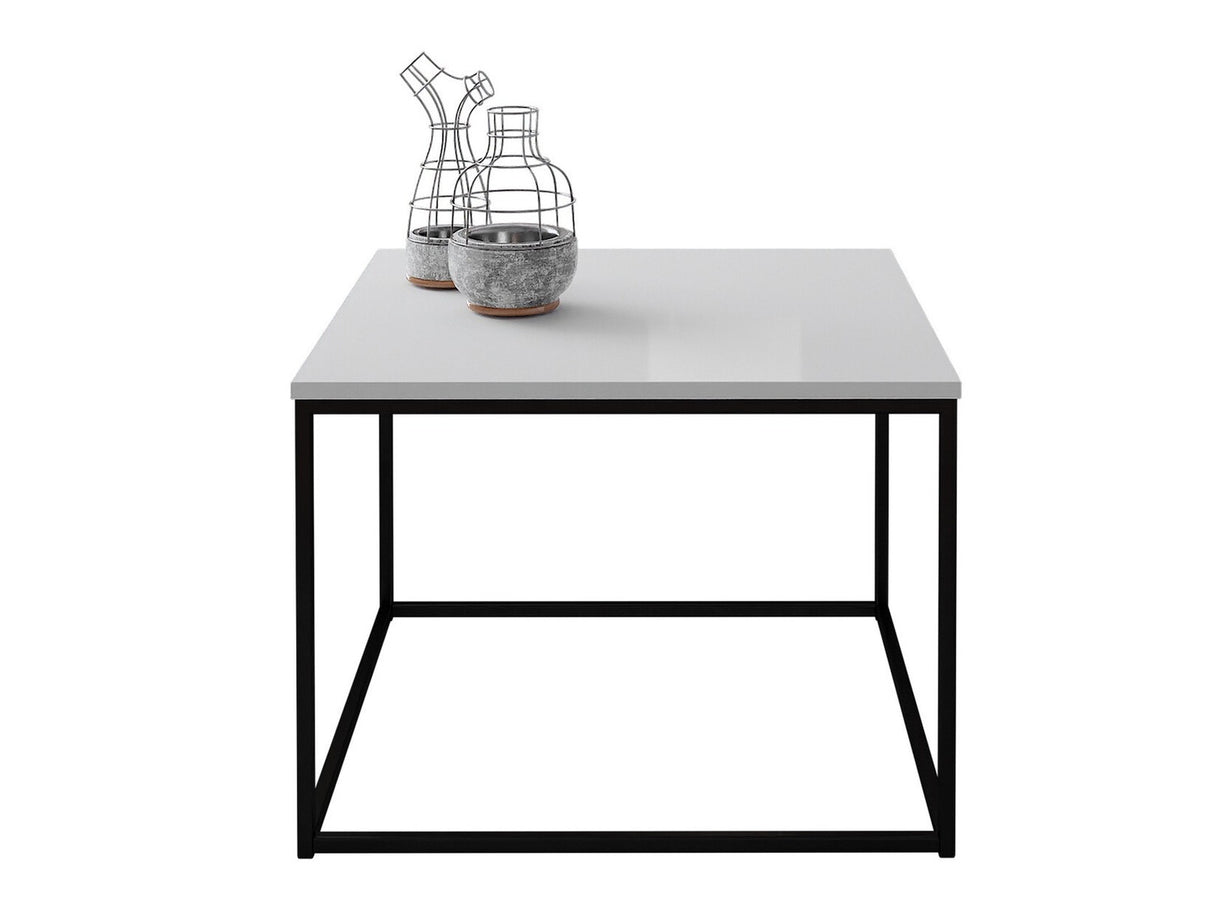 Dohányzóasztal Cubo (Etelka), Szín: Matt fekete + Fényes fehér