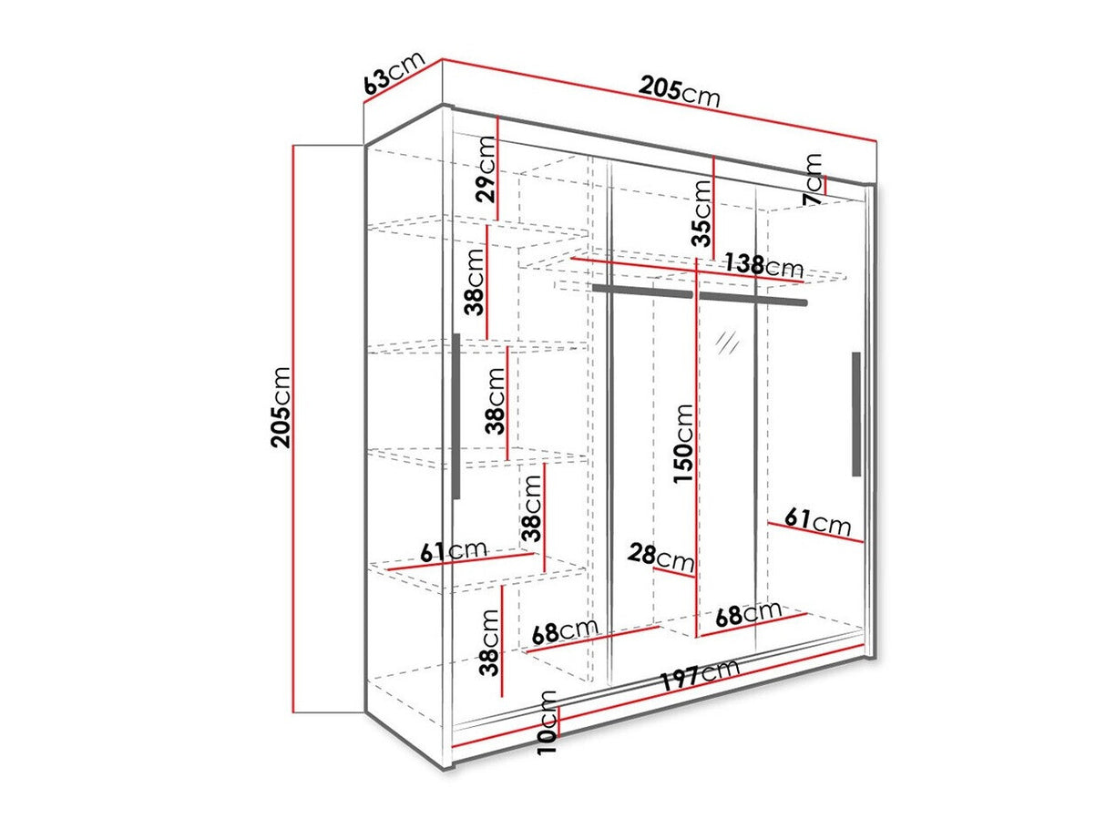 Gardróbszekrény Aris I (Rouen I)