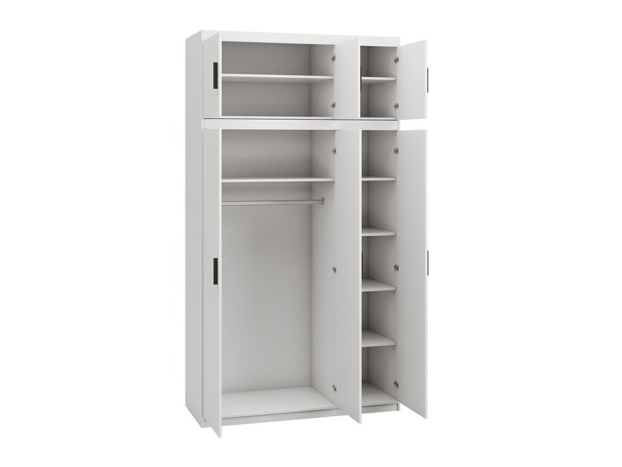 Gardróbszekrény Elena (Melen 3D) III, Szín: Fehér
