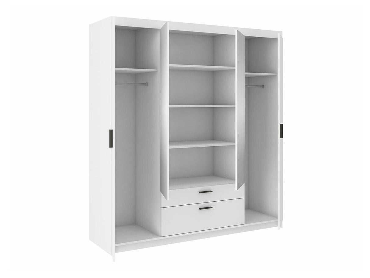 Gardróbszekrény ELENA (Melen 4D) III, Szín: Lefkas tölgy