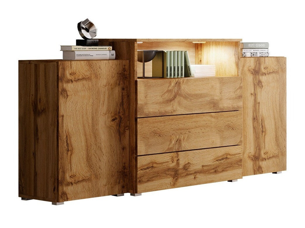 Komód URBAN URBIII1500 (Layla III), Szín: Wotan tölgy, Led világítás: Nem