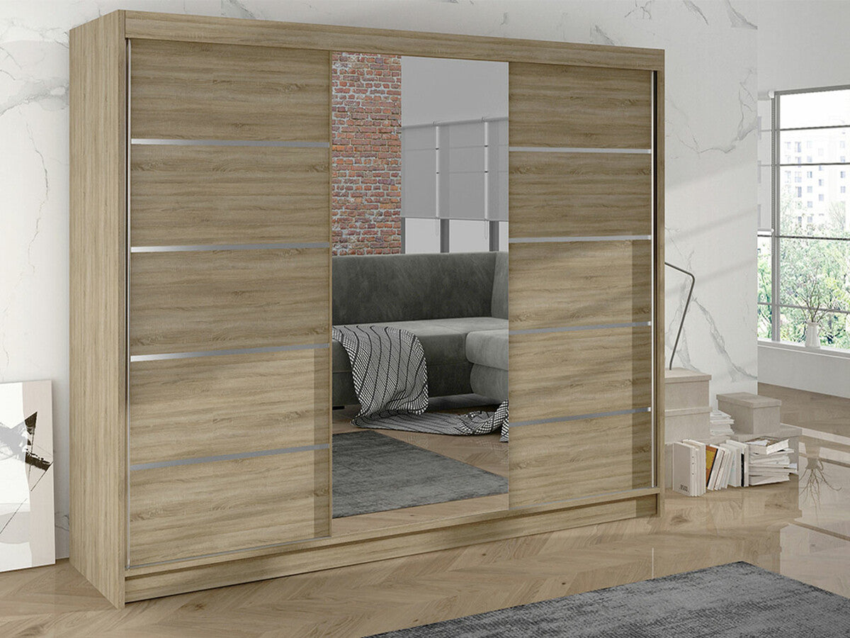 Gardróbszekrény Derby VI (Genewa VI), Szín: Sonoma tölgy