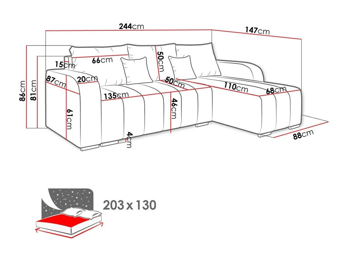 Sarokkanapé Pufetto (Wiator), Szín: Manila 04