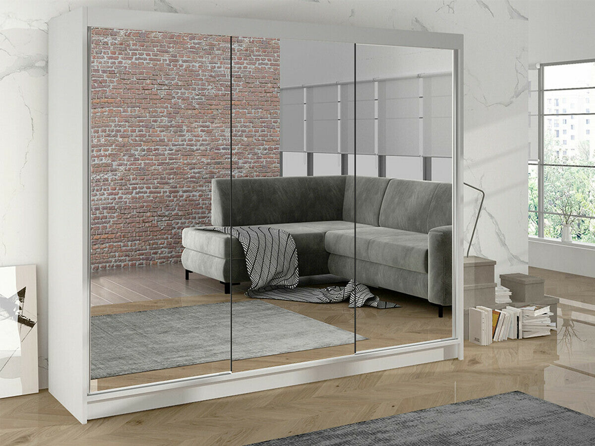 Gardróbszekrény Derby III (Genewa III), Szín: Fehér