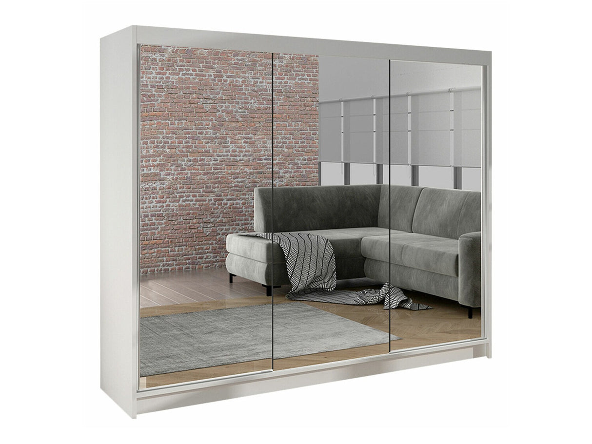 Gardróbszekrény Derby III (Genewa III), Szín: Fehér