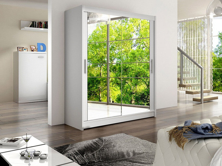 Gardróbszekrény Westa XI (Presto), Szín: Fehér, Led világítás: Nem