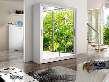 Gardróbszekrény Westa XI (Presto), Szín: Fehér, Led világítás: Igen