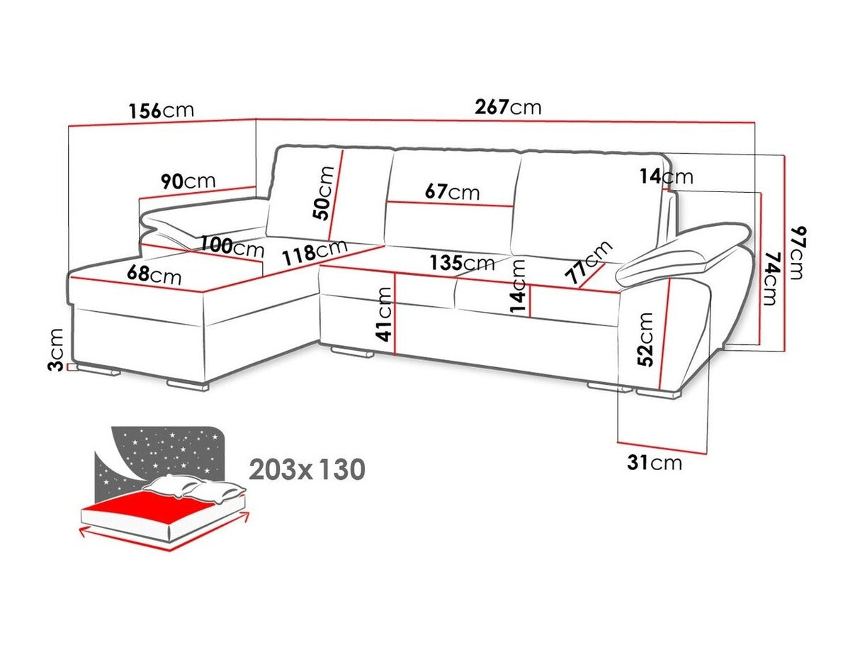 Sarokkanapé Enzo (Jarelin)