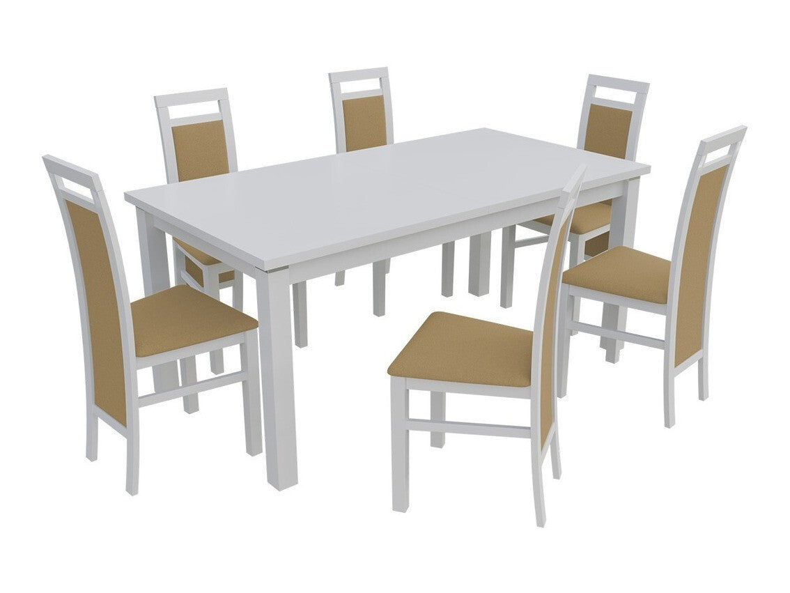 Szék K75 (JK75), Fa színe: Fehér, Kárpit: Casablanca 2304