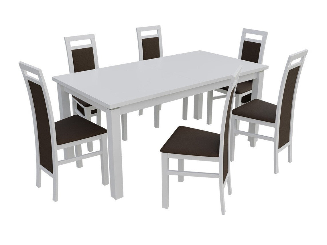 Szék K75 (JK75), Fa színe: Fehér, Kárpit: Casablanca 2308