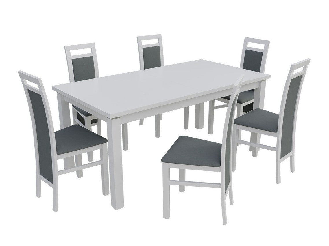 Szék K75 (JK75), Fa színe: Fehér, Kárpit: Granada 2725