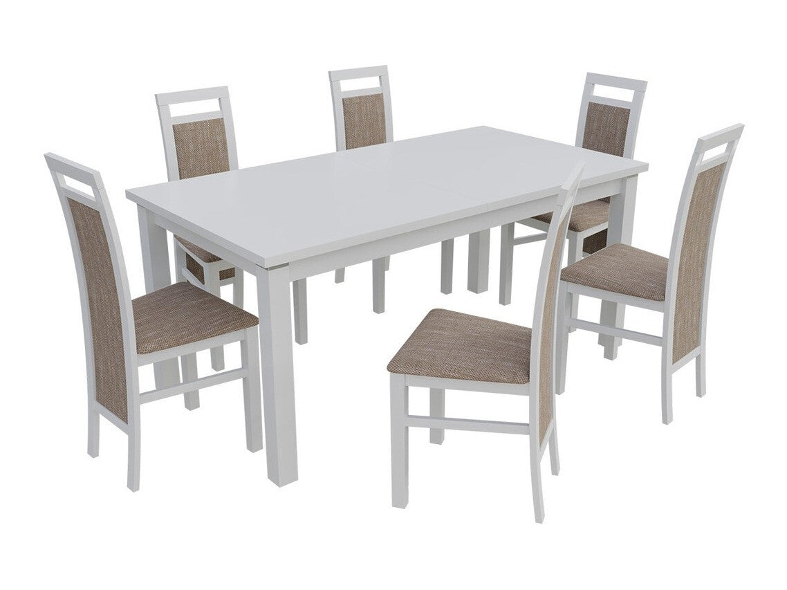 Szék K75 (JK75), Fa színe: Fehér, Kárpit: Lawa 02