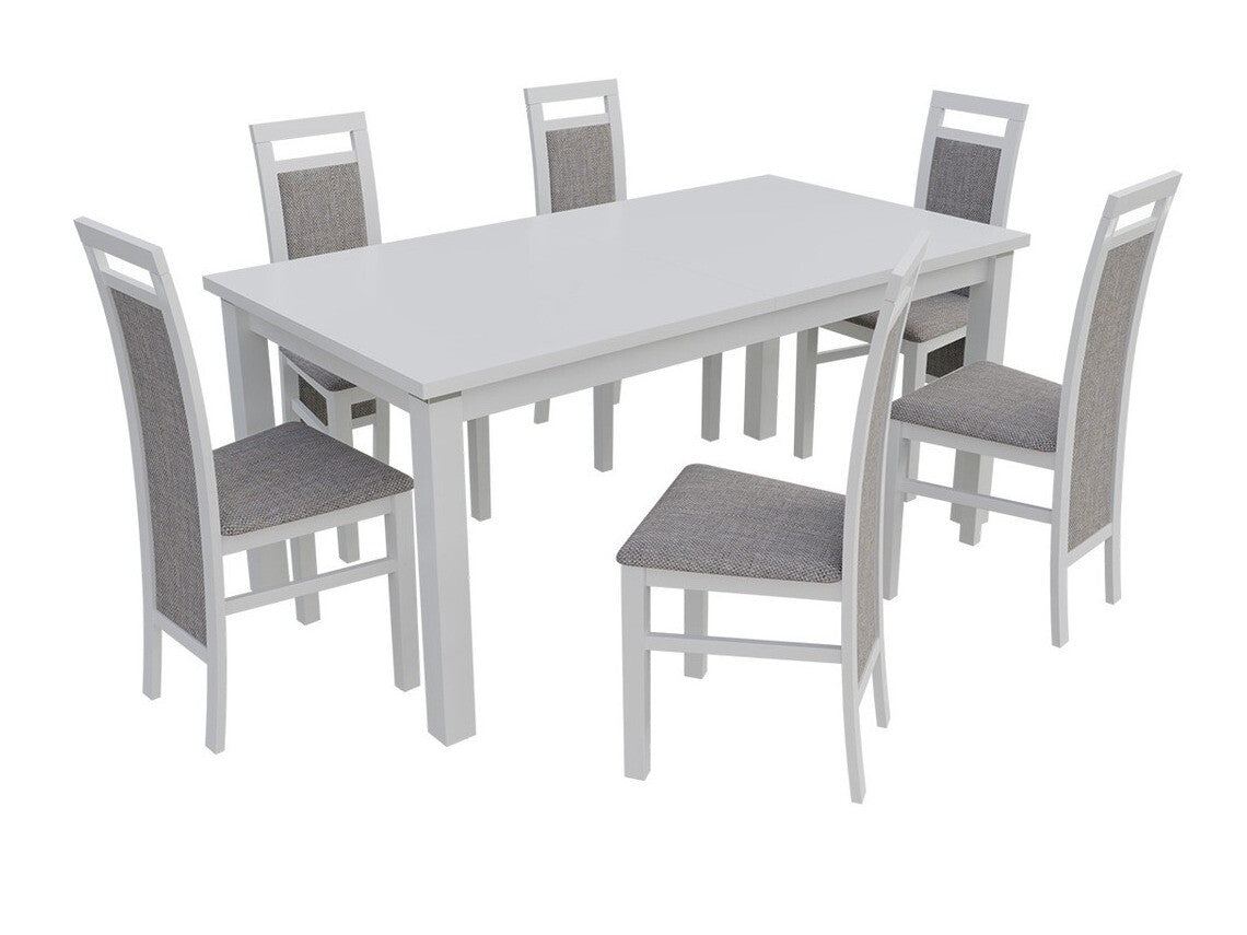 Szék K75 (JK75), Fa színe: Fehér, Kárpit: Lawa 05