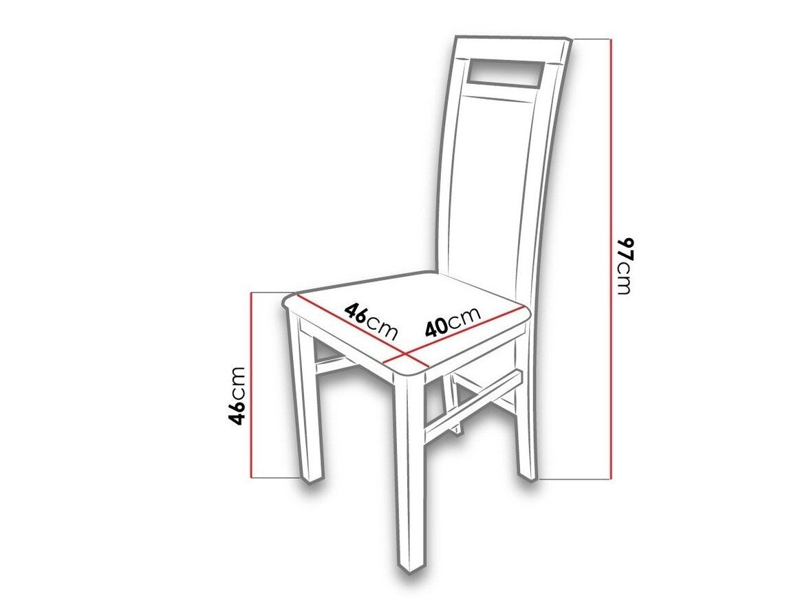 Szék K75 (JK75), Fa színe: Fehér, Kárpit: Soft 011