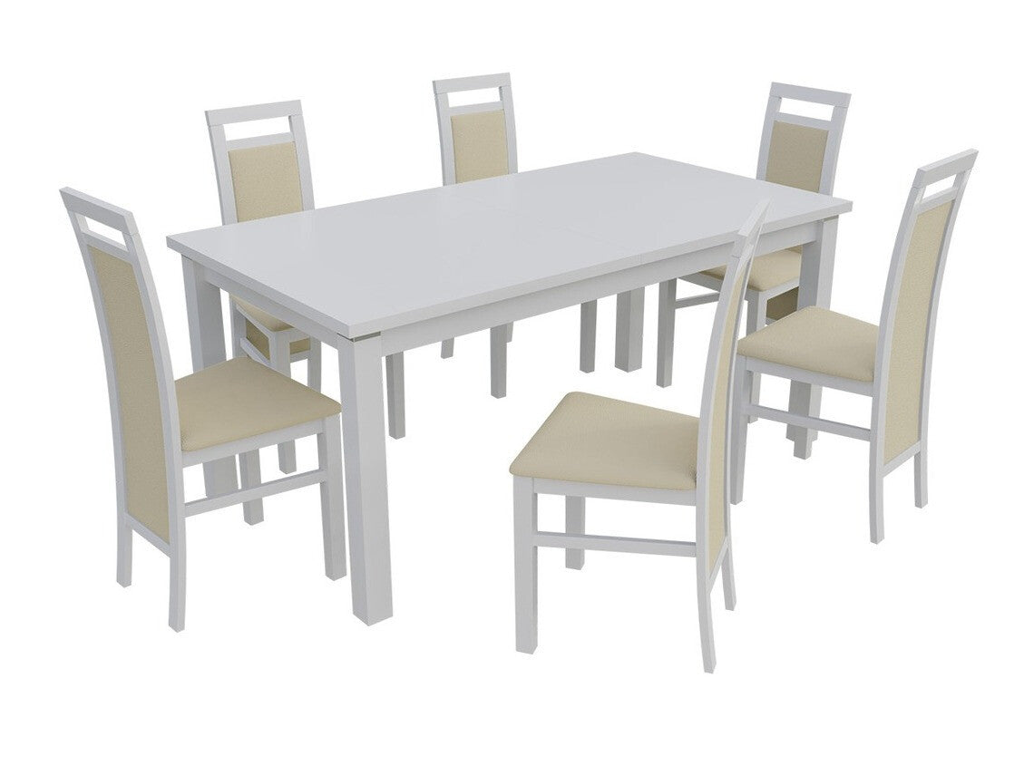 Szék K75 (JK75), Fa színe: Fehér, Kárpit: Puha 018