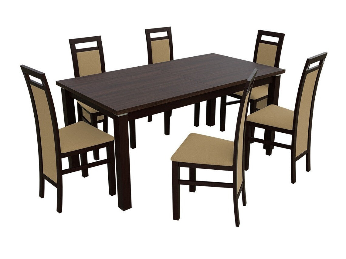 Szék K75 (JK75), Fa színe: Dió, Kárpit: Casablanca 2304