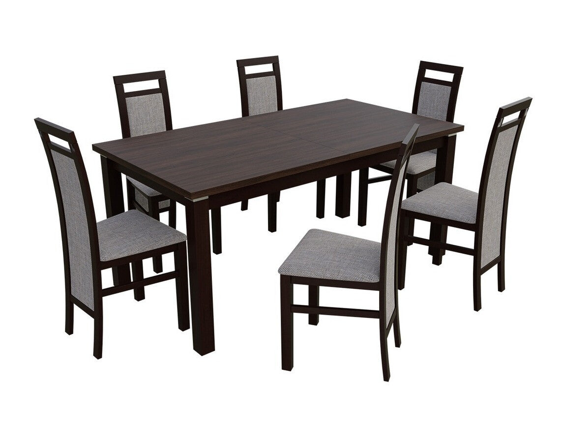 Szék K75 (JK75), Fa színe: Dió, Kárpit: Lawa 05